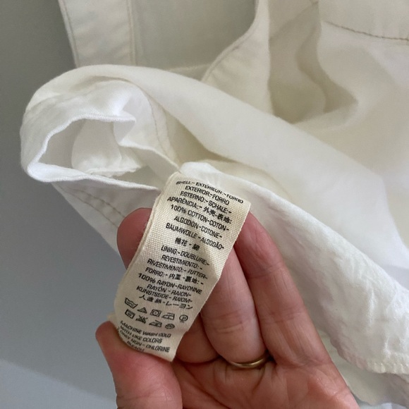 Free People White Boho Cotton Open Strappy Back Overall Jumper Mini Dress‎ - Picture 7 of 7